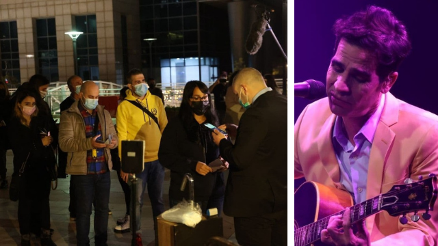 אביב גפן בהופעה. "זהו נס קטן גדול מאוד"