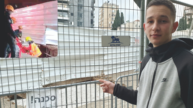 אלכס בוריקין במקום הנפילה. "מאז אני חושש ללכת ברחוב" אלכס בוריקין במקום הנפילה. "מאז אני חושש ללכת ברחוב"